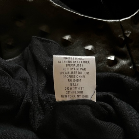 BNWT 100% LAMBSKIN MILLY LEATHER STUDDED TANK TOP - Picture 7 of 8